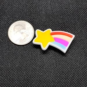 🍒(3/$6) Star & Rainbow Shoe Charm for Shoes Bracelets keychains Crafts new